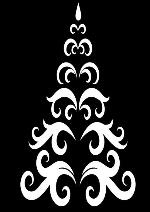 Трафарет "елка"