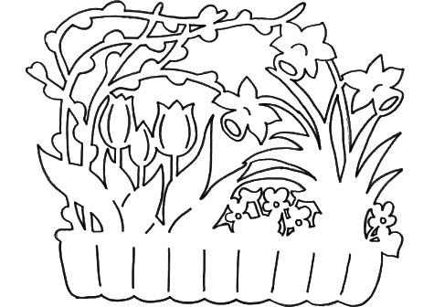 Весенние вырезалки на окна