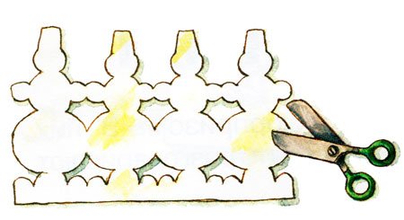 Снеговик для салфетницы технология 3 класс