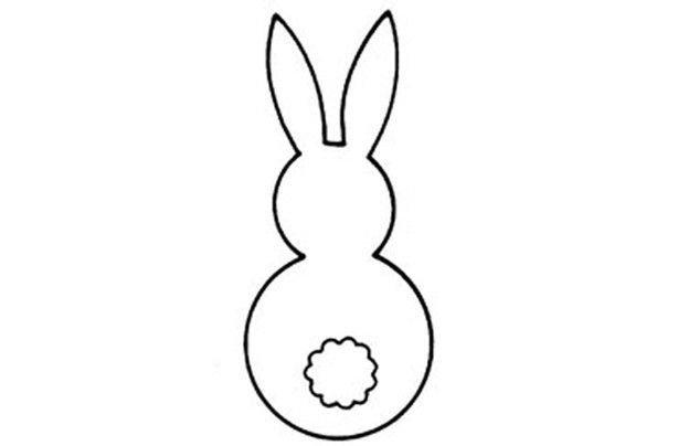 Трафарет зайчика