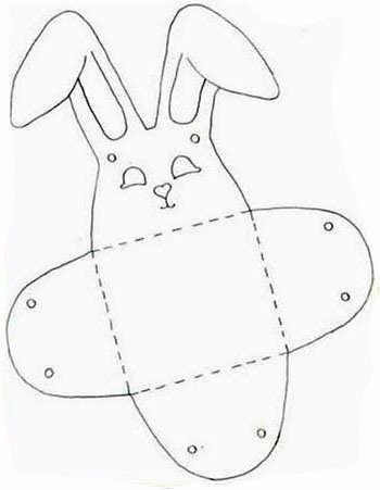 Коробочка для подарка заяц