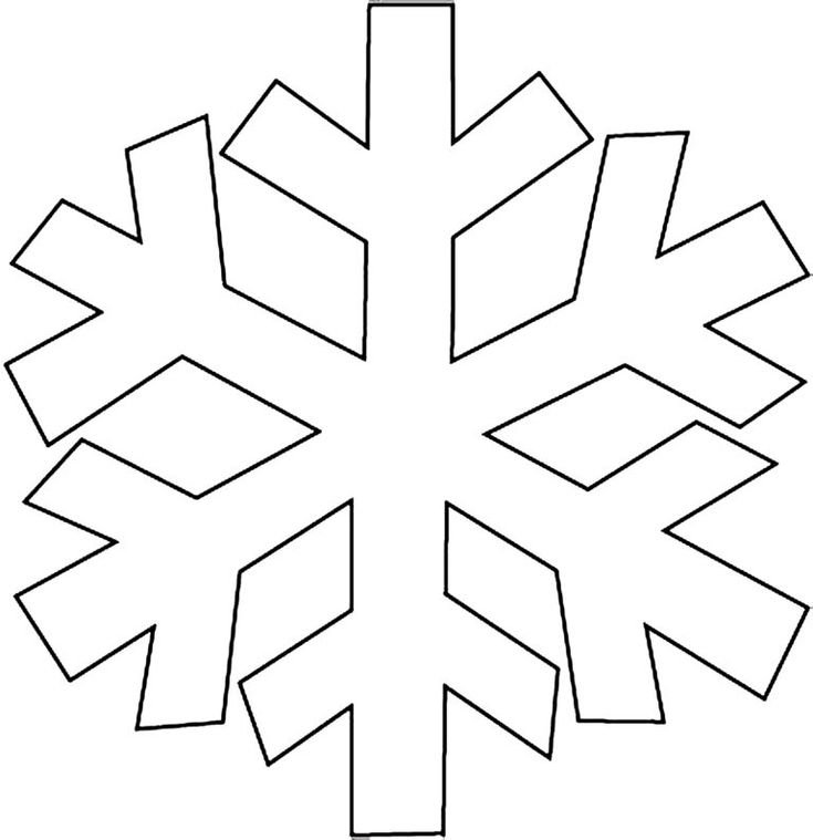 Трафарет «снежинки»