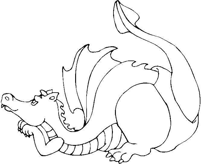 Раскраска дракон