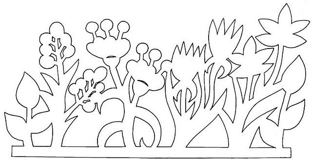 Весенние вытынанки на окна