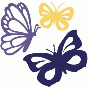 Трафареты бабочек для декора