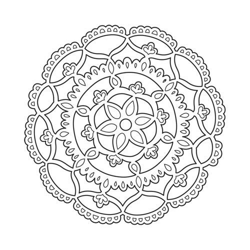 Резная салфетка