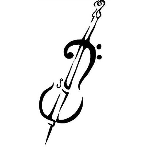 Скрипка силуэт