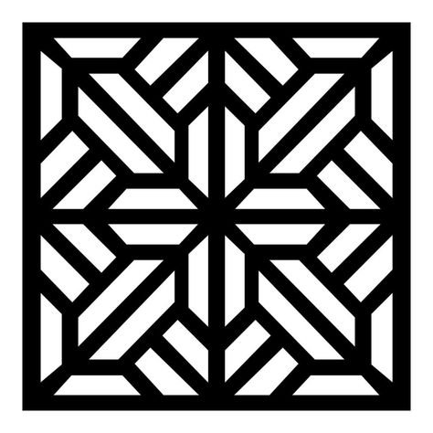 Геометрический орнамент в квадрате