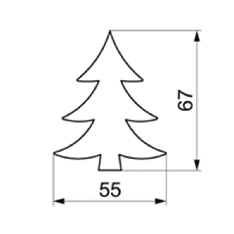 Трафарет для выпечки «елки»