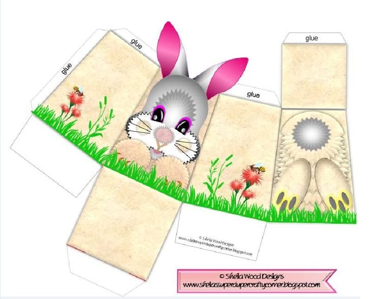 Коробочка для яйца шаблон