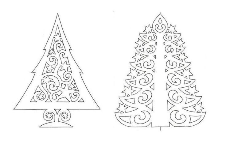 Трафарет "елка"