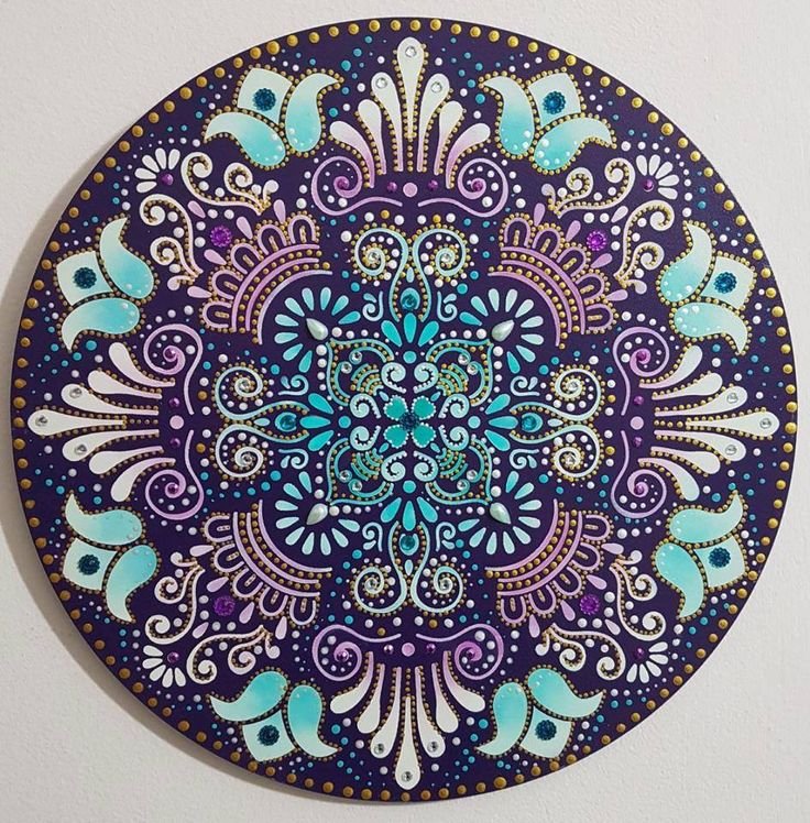 Точечная роспись тарелок