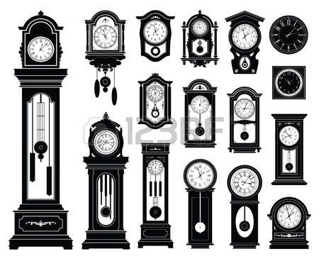 Силуэт напольных часов