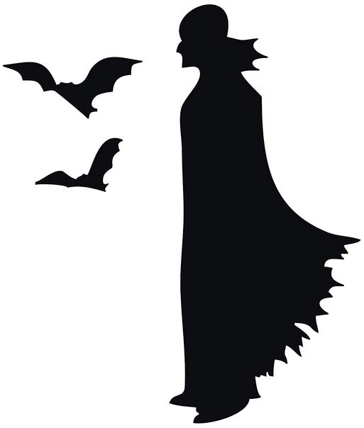 Вампир трафарет