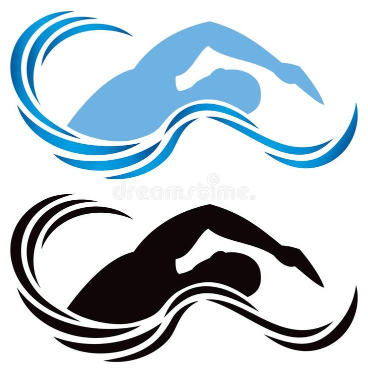 Пловец силуэт