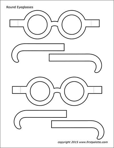 Очки трафарет