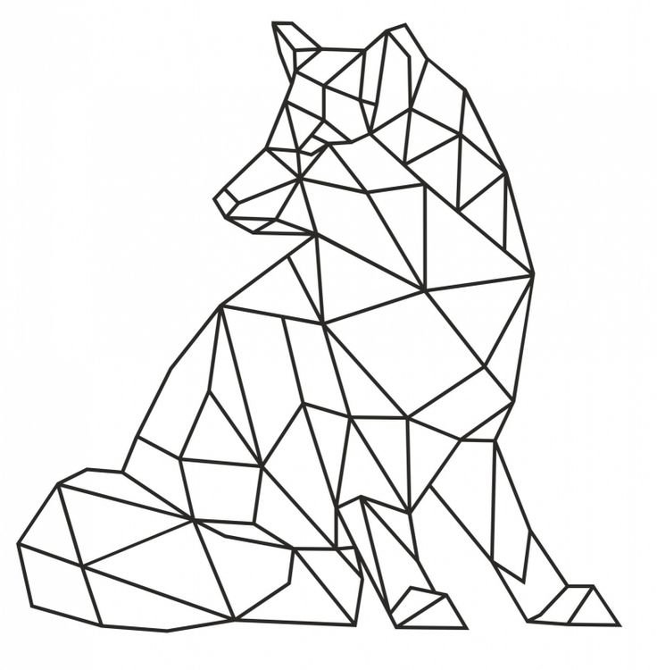 Геометрические фигуры животных рисунки