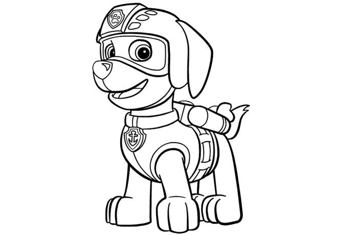 Зума Щенячий патруль рисунок