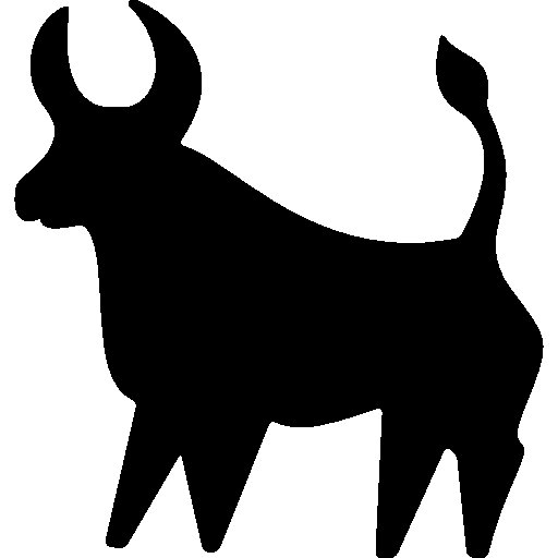 Бычок силуэт