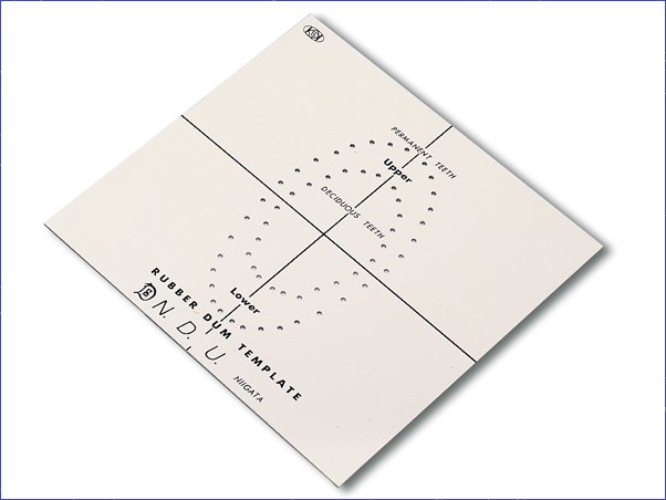 Шаблон разметки коффердама