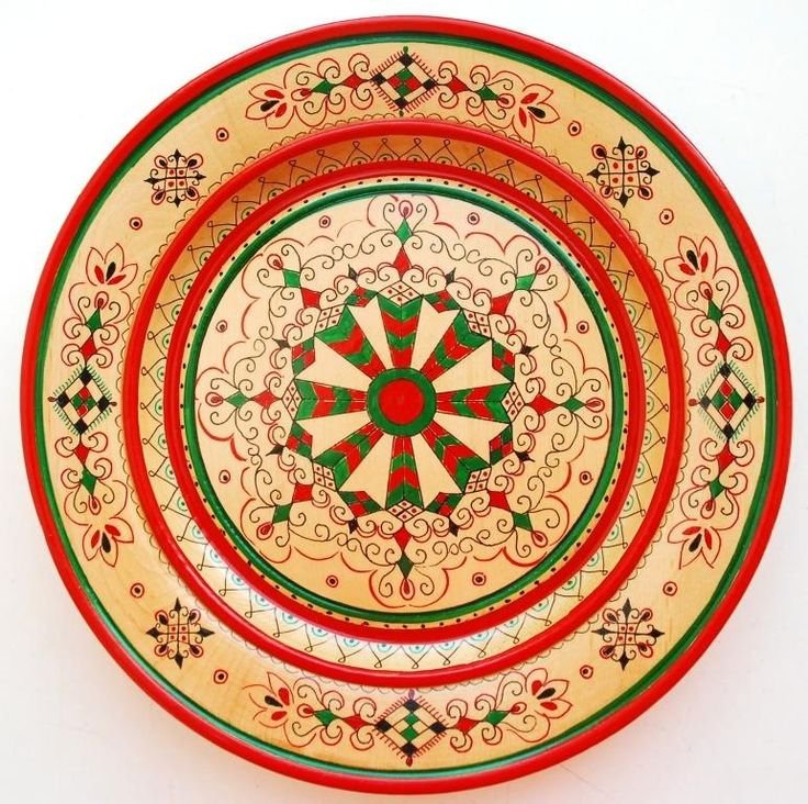 Пижемская роспись Коми изделия