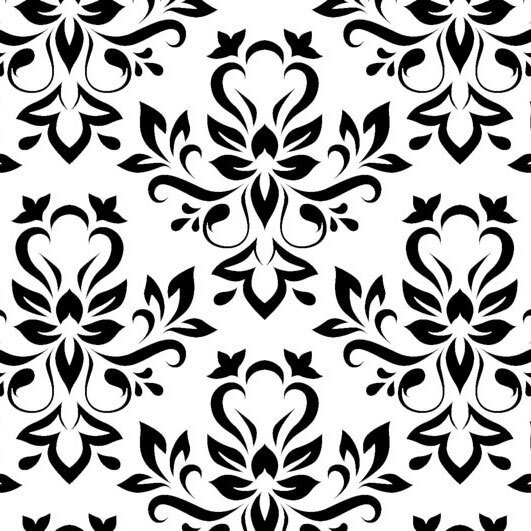 Орнамент черно белый