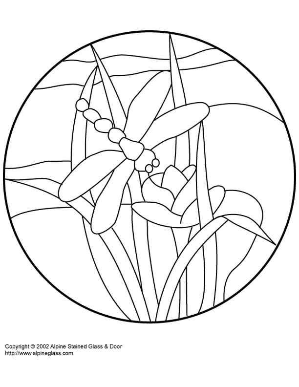 Витраж шаблон