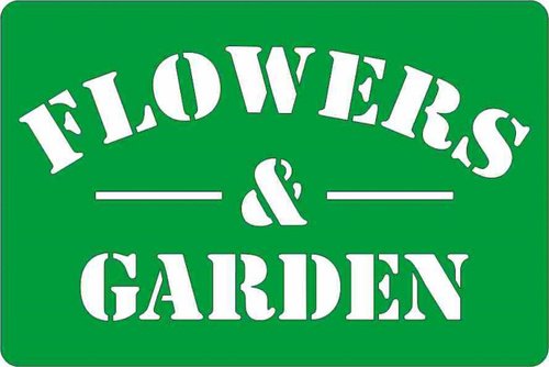 Надписи для трафарета Garden