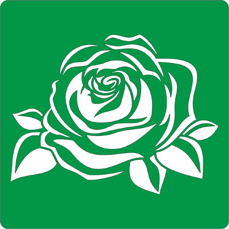 Трафарет "розы"