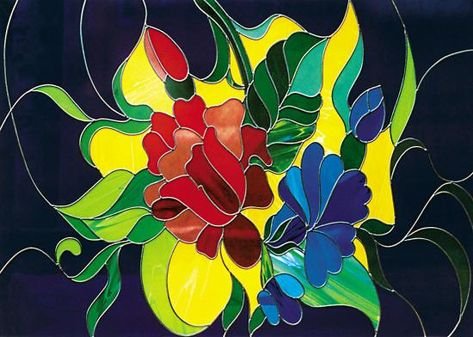 Витраж натюрморт