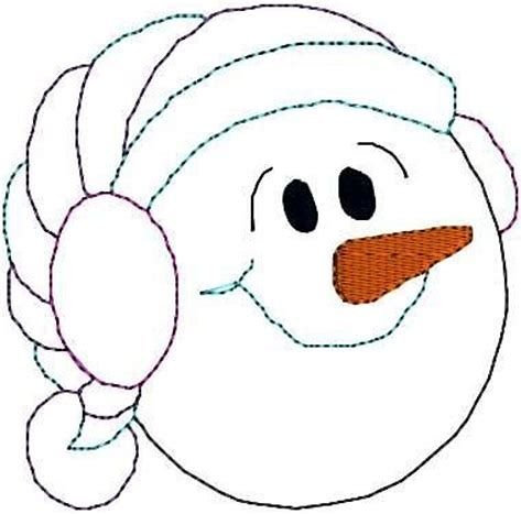 Голова снеговика шаблон