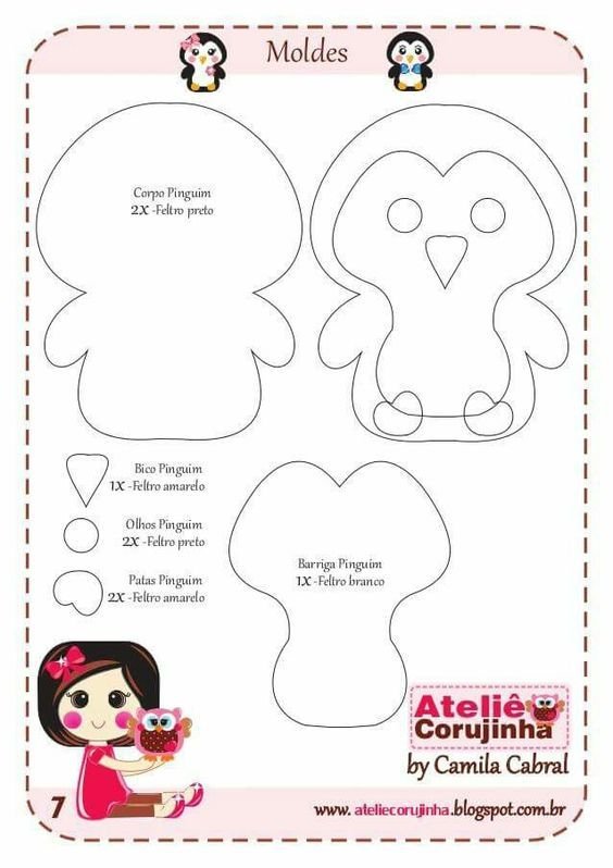 Фетр игрушки выкройки