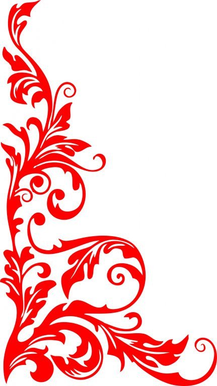 Хохлома угловой узор