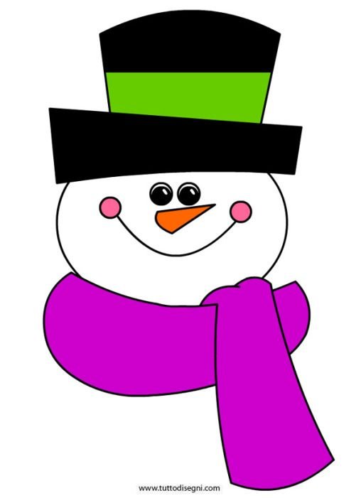 Лицо снеговика