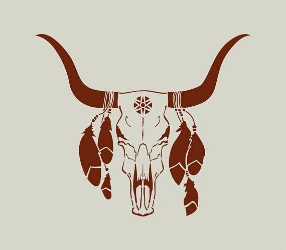 Голова быка стилизованная