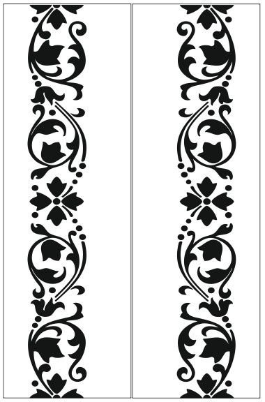 Орнамент трафарет