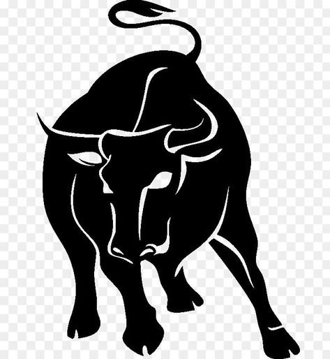 Силуэт головы быка