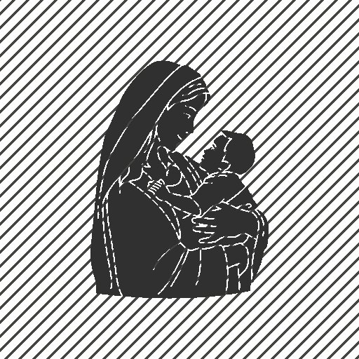 Дева Мария и младенец