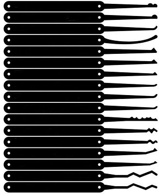 Отмычка расческа чертеж