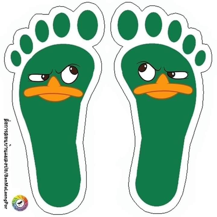 Трафарет ступни