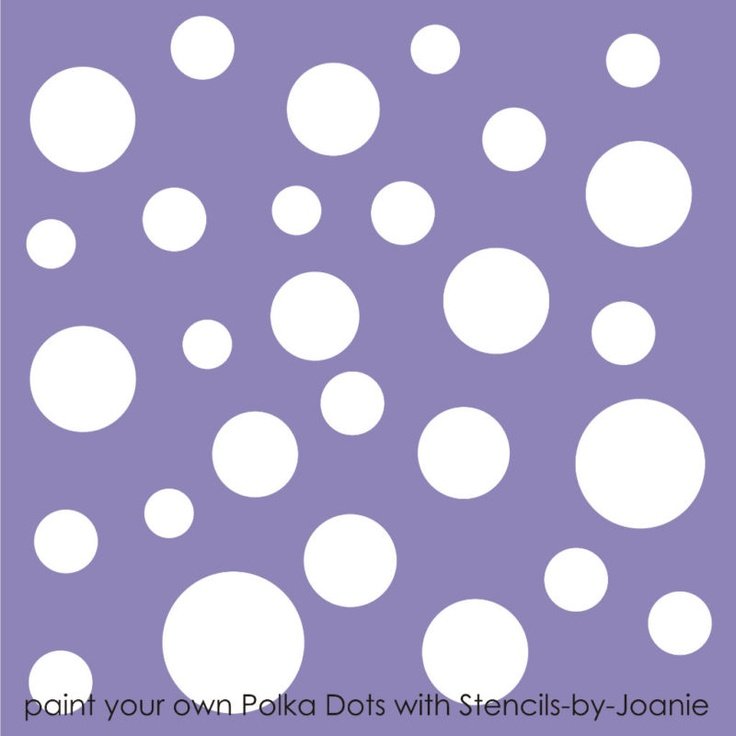 Трафарет горох