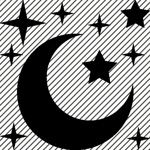 Месяц трафарет