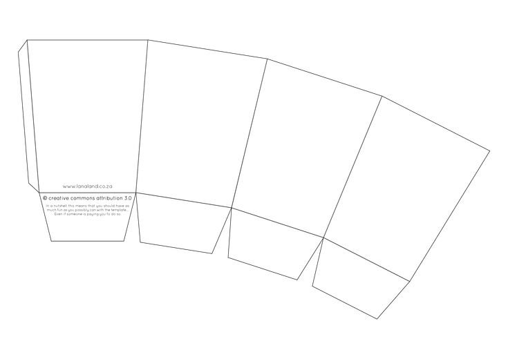 Стаканчики для попкорна шаблон для печати