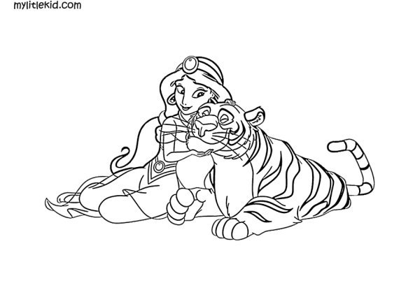 Жасмин с тигром