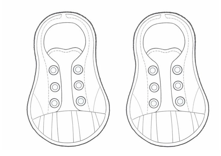 Трафарет ботинок