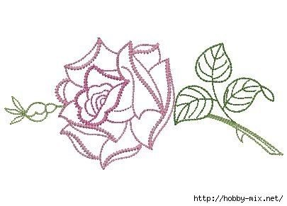 Трафареты цветов для вышивания