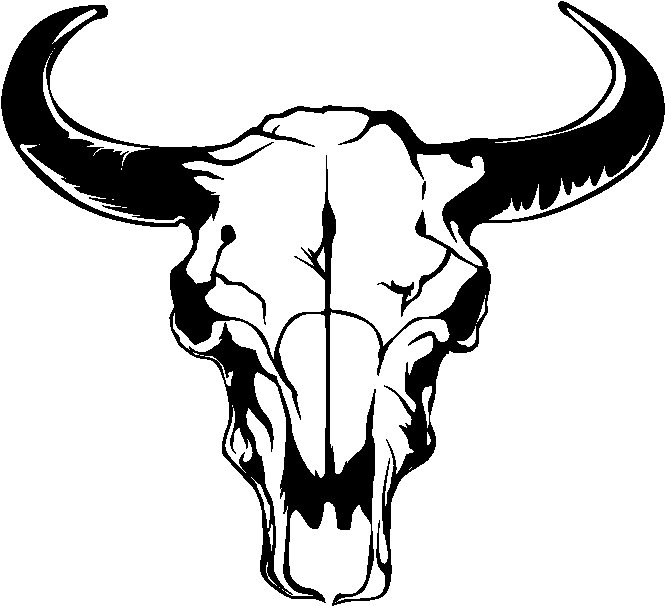 Тату голова быка