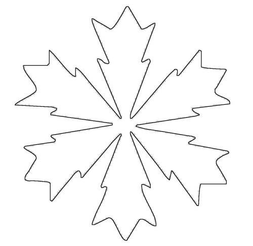Трафарет «снежинки»