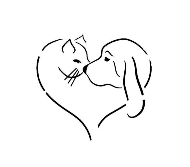 Собака контур