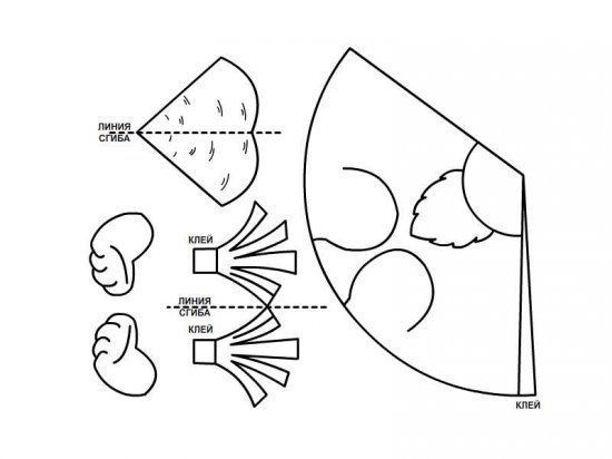 Поделки из конусов шаблоны